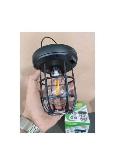 Güneş Enerjili 3 Modlu Sarı Işıklı 15 W Fener Lamba Sensörlü Bahçe Duvar Dış Mekan Apliği Aplik Siyah Siyah