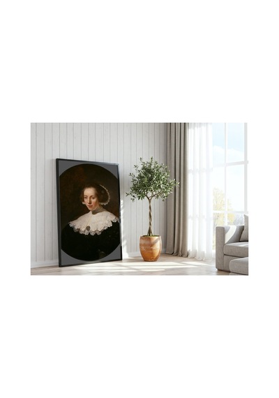Klasik Sanat Rembrandt Kadın Portresi Çerçevesiz Poster 21x30 Cm A4 Tablo Klasik Sanat Yağlı Boya
