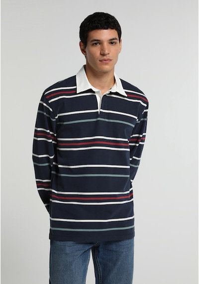 Colin's Colins Relaxed Fit Polo Yaka Çizgili Erkek Lacivert Uzun Kol Tişört Cl1081809 Q1.v1 Nav Colin's Colins Relaxed Fit Polo Yaka Çizgili Erkek Lacivert Uzun Kol Tişört Cl1081809 Q1.v1 Nav
