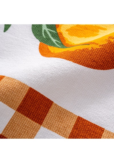 Orange 3'lü Mutfak Havlu Seti Baskılı 40x60 Renkli-40x60