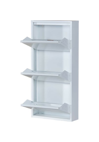 Kaser Metal 3 Lü Metal Ayakkabılık Beyaz