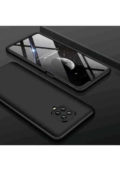 Redmi Note 9 Pro Kilif Zore Kamera Korumali Tam Koruma Ays 232687707 - Kampanya-Renk / Nano Ekran Koruyucu(+25)-Siyah-Mavi