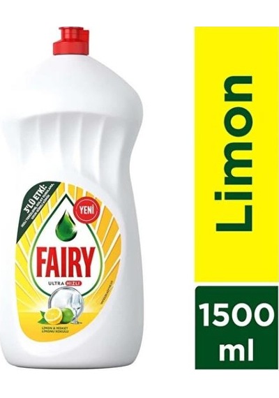 FAIRY BULASIK DETERJANI LIMON 1500 ML