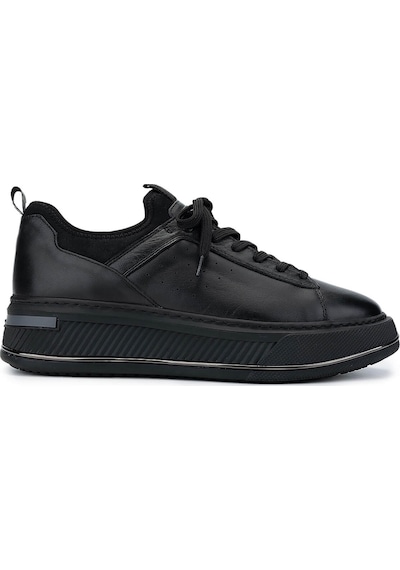 Tamer Tanca Erkek Hakiki Deri Siyah Analin Sneakers & Spor Ayakkabı 381 20550 Erk Ayk Sk24-25 Sıyah Anl Siyah