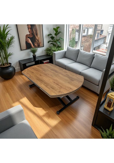 Oval Yan Baştan Açılır Akıllı Masa Üst Tabla Mdf Yüksekliği Ayarlanabilir Pratik Siyah Mekanizmalı Ceviz Oval Yan Baştan Açılır Akıllı Masa Üst Tabla Mdf Yüksekliği Ayarlanabilir Pratik Siyah Mekanizmalı Ceviz