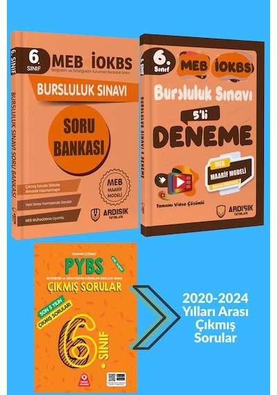 Ardışık Yayınları 6. Sınıf Bursluluk Sınavı Soru Bankası Deneme Sınavı Ve Çıkmış Sorular Seti