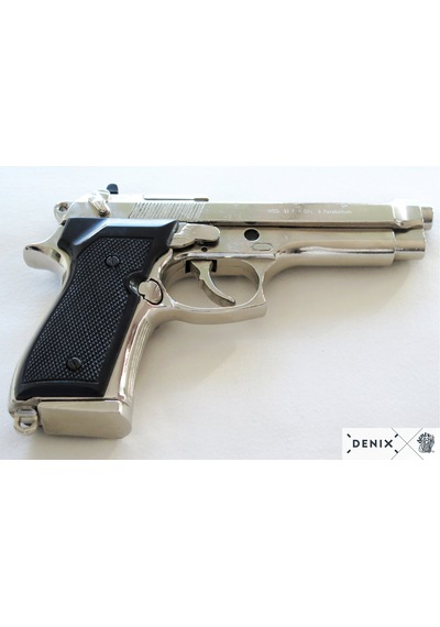Denix 92f Beretta Pistol 1975 Italy 25cm Koleksiyon Obje