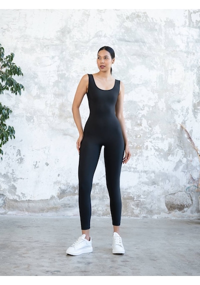 Arkası Büzgülü Scrunch Butt Spor Tayt Tulum