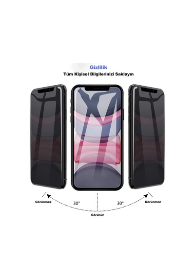 Apple Uyumlu   iPhone 14 Plus Tam Kaplayan Gizli Cam Hayalet Ekran Koruyucu