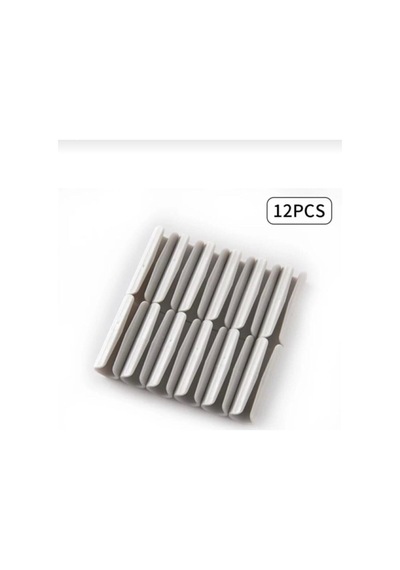 12 Adet Çok Amaçlı Pratik Yatak Yorgan Çarçaf Tutucu Sabitleyici Organizer Klips Plastik Gri Diğer