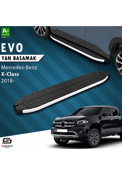 S-dizayn Mercedes X-class Evo Aluminyum Yan Basamak 203 Cm 2018 Üzeri