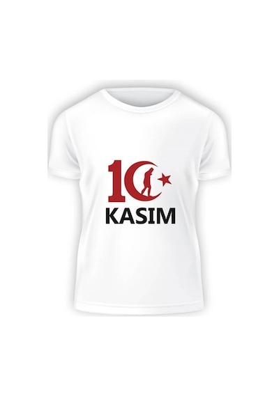 10 Kasım Atatürk Tişörtü (550011874) Beyaz