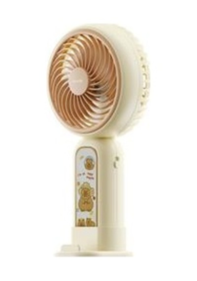 Asonic Afn20 Krem 250mah Dahili Pil Elde Taşınabilir Masaüstü Usb Fan Şarjlı Type-c Şarj Renkli