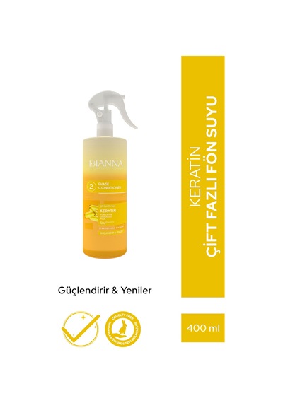 Çift Fazlı Keratin Içeren Fön Suyu 400 ML
