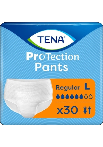 Tena Protection Pants Regular Emici Külot Yetişkin Bezi L 30 Adet