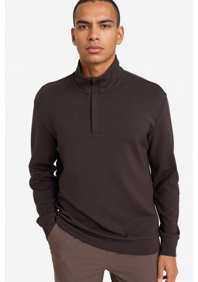 Defacto Boxy Fıt Modal Sweatshirt G6524ax25wnbn115 Kahve-bn115