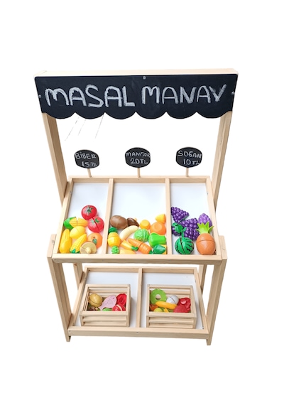 Ahşap Oyuncak Manav Tazgahı