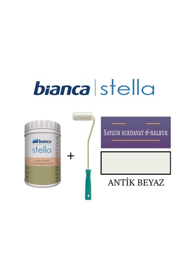 Stella Su Bazlı Akrilik Boya + Dekor Kadife Parmak Rulo Diğer