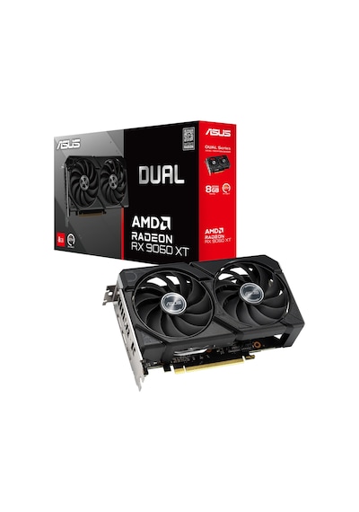 Asus Dual-rx9060xt-8g, 8gb, 128bit, Gddr6, 1xhdmı, 2xdp, Gamıng Ekran Kartı