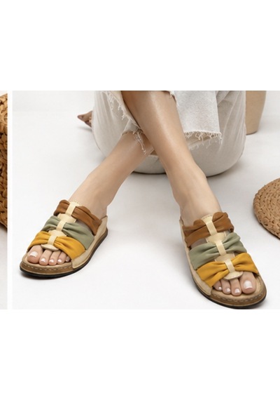 N Napa Shoe Np.307.bej Deri Terlik