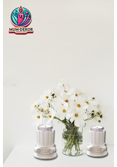 Bernami Mumluk Şamdanpinterest 2 'li Antik Mimari Detaylı Tealıght Mumluk Mumlar Dahil Değildir Diğer