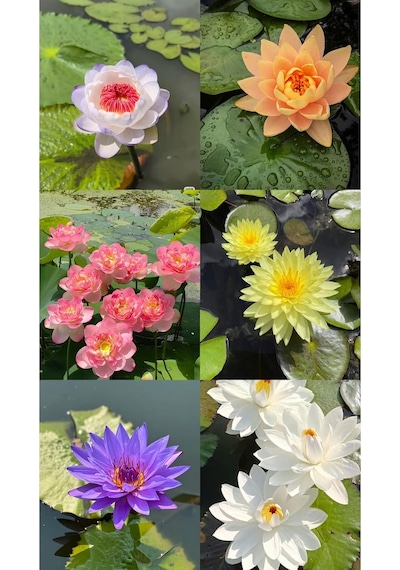 12 Adet Lotus Çiçeği Tohumu Nilüfer Çiçeği Karışık Renkli Orjinal Lotus Su Ve Toprakta Yetişir 20beyazcipso