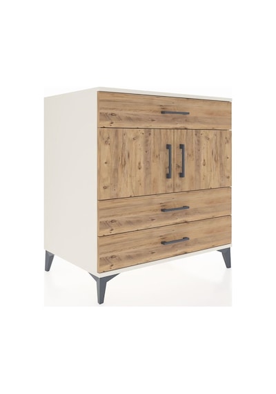 Kronos Şifonyer 2 Raflı 3 Çekmeceli 2 Kapaklı 88x59x96 Aytaşı-çam Aytası