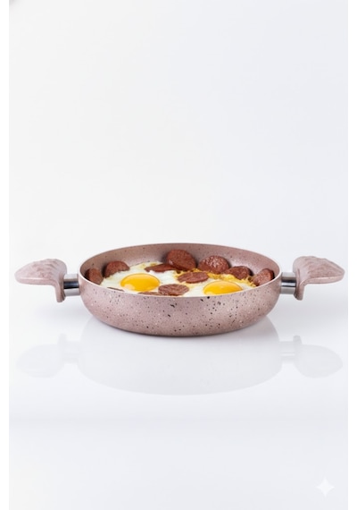 Meşeler Granit 24 CM Yumurta Sahan Rose