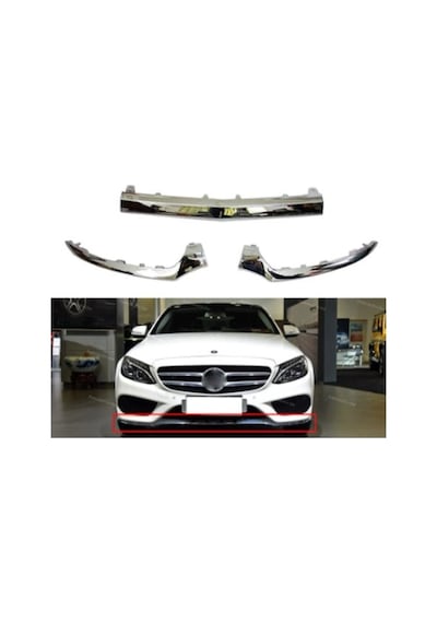 Mercedes W205 Tampon Nikelaj Amg Seti Krom 2014-2018
