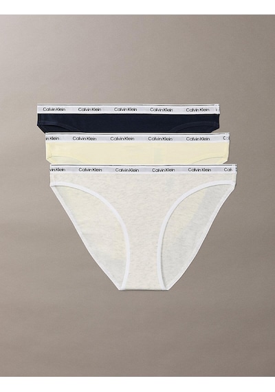 Calvin Klein Kadın 3'lü Bikini Külot Seti-13357 Çok Renkli