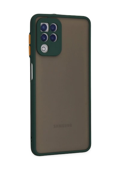 Samsung Galaxy Uyumlu - A22 Kılıf Montreal Silikon Kapak - Yeşil - 100 Çok Renkli