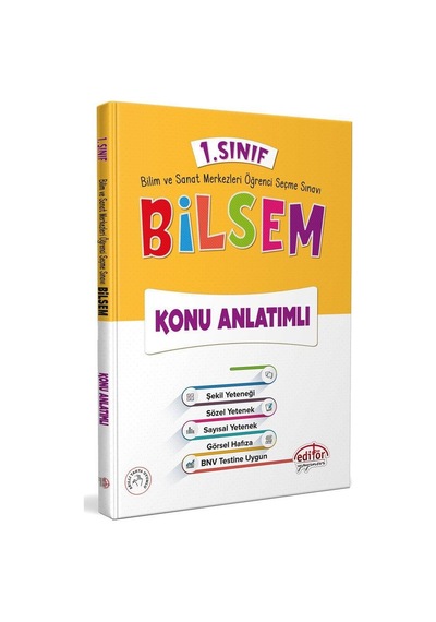 1. Sınıf Bilsem Konu Anlatımlı Editör Yayınları
