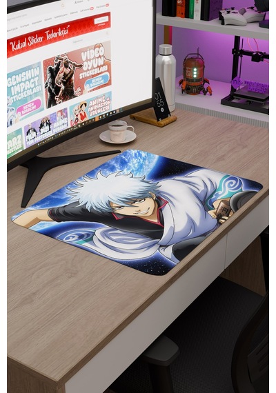 Gintama Anime V4 - 48x40 Xl Gaming Kauçuk Kaymaz Taban Mouse Pad Fare Altlığı