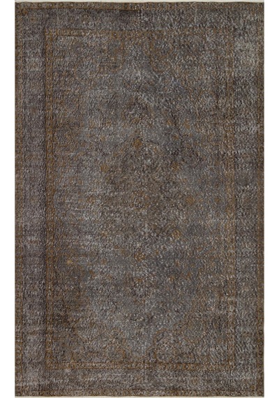 Romantik Vintage Gül Desenli Eskitme Yün Halı - 159x249 Cm 9931