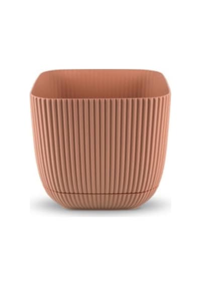 Rüzgar Yapay Çiçekçilik Kp Mercan Kare Saksı 0,27 Litre Soft Pembe