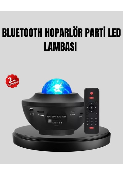 Hubrendy Tekno Yıldızlı Projektör Galaxy Efektli Ayarlanabilir Renkli Atmosfer Lambası