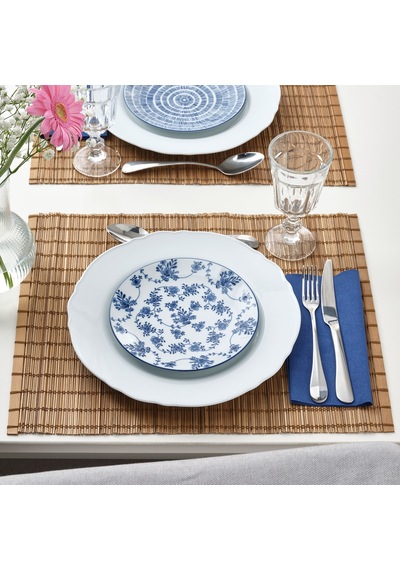 Ikea Entusiasm Tatlı Tabağı Seti 18 Cm 4'lü Mavi - Beyaz