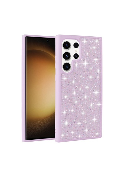 Zore Galaxy S23 Ultra Uyumlu Parlak Taşlı Tasarım Pırlanta Ogaa Kılıf-siyah