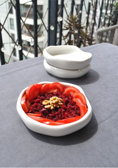 2 Adet Porselen Kıvrımlı Mini Fırın Kabı Küçük Boy Sunum Tabak Meze Salata Tabağı 14 Cm Asimetrik Beyaz
