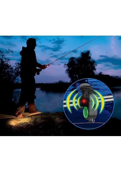 Led Işıklı Sesli Bite Balık Alarm Olta Kamış Alarmı
