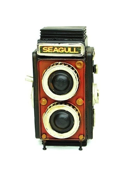 Dekoratif Metal Fotoğraf Makinesi Kumbara C0323-1