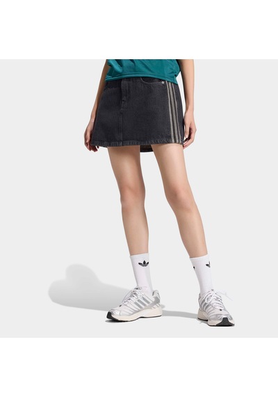 Adidas 3-stripes Sk D Kadın Siyah Etek Kq6485 Çok Renkli