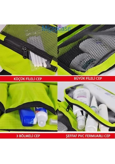 Seyahat Ve Günlük Kullanım İçin Pratik Asılabilir Çok Bölmeli Organizer Çanta - Al5112