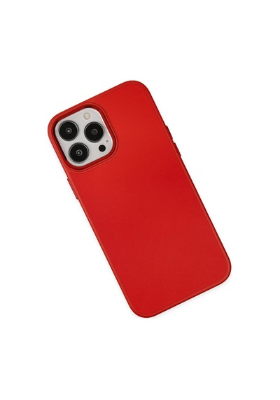 Apple iPhone Uyumlu,  13 Pro Kılıf Asya Deri Silikon - Kırmızı
