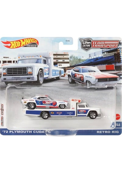 Hot Wheels Team Transport Premium 72 Plymouth Cuda FC