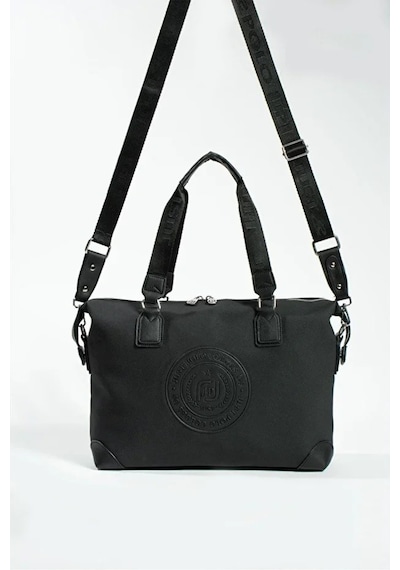 Just Polo Kadın Büyük Valiz Boy Ayarlanabilir Askılı Lüks El Ve Omuz Çantası Shopper Ebat: 33 X 40 Cm Siyah