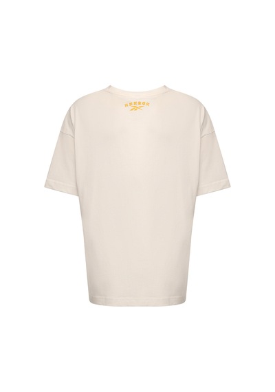 Reebok Funny Tee Ekru Erkek Kısa Kol T-shirt 000000000102055795 Bej