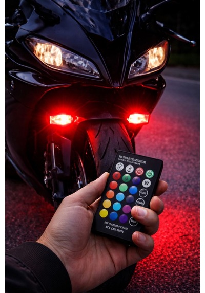 T10 Rgb Kumandalı Led Ampul Seti Çok Renkli Araç İçi Park Aydınlatma
