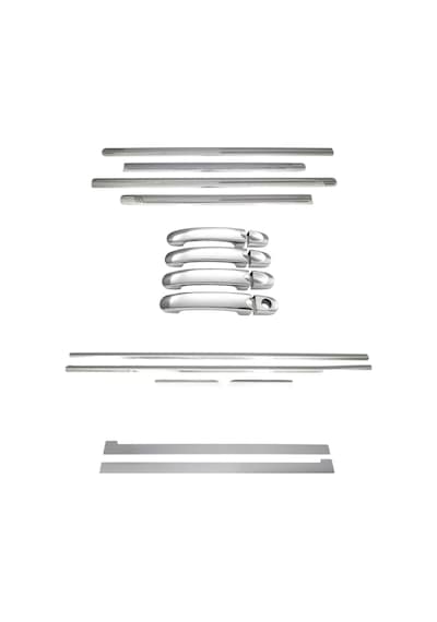 Volkswagen Caddy 2004-2010 Yan Krom Set Yan Kapı Çıtası-cam Çıtası-kapı Kolu-sürgü Çıtası A+