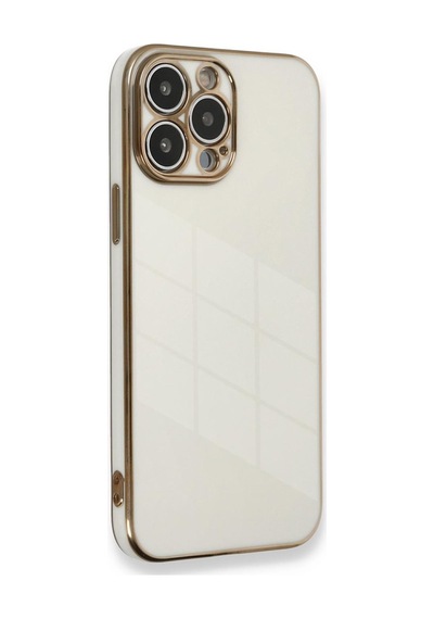 Apple iPhone Uyumlu  15 Pro Kılıf Volet Silikon -  Beyaz